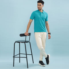 Force NXT Super Combed Cotton Mens Collared Polo Solid T-Shirt