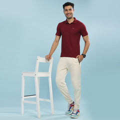 Force NXT Super Combed Cotton Mens Collared Polo Solid T-Shirt