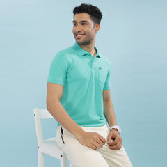 Force NXT Super Combed Cotton Mens Collared Polo Solid T-Shirt