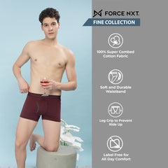 Super Combed Cotton Mens Pack of 2 Solid Mini Trunk