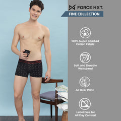 Super Combed Cotton Printed Mens Pack of 3 Trunk