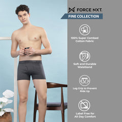 Super Combed Cotton Solid Mens Pack of 3 Trunk