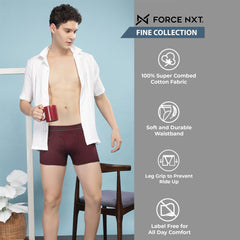Super Combed Cotton Solid Mens Pack of 3 Trunk