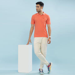 Force NXT Super Combed Cotton Mens Collared Polo Solid T-Shirt