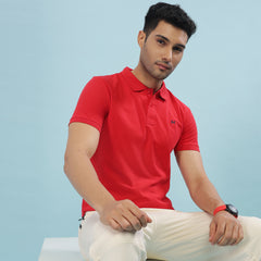 Force NXT Super Combed Cotton Mens Collared Polo Solid T-Shirt