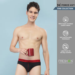 Super Combed Cotton Solid Mens Pack of 3 Brief