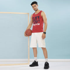 Force NXT Super Combed Cotton Mens Tank Top Printed Vest