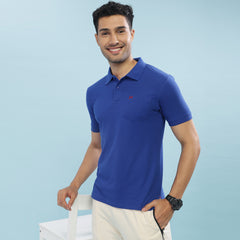 Force NXT Super Combed Cotton Mens Collared Polo Solid T-Shirt
