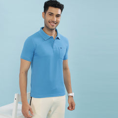 Force NXT Super Combed Cotton Mens Collared Polo Solid T-Shirt