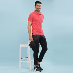 Force NXT Super Combed Cotton Mens Collared Polo Solid T-Shirt