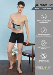 Super Combed Cotton Soft  Mens Pack of 3 Solid Trunk