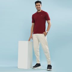 Force NXT Super Combed Cotton Mens Collared Polo Solid T-Shirt