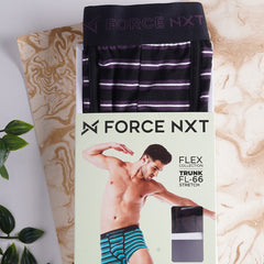Super Combed Cotton Four Way Stretch Mens Pack of 3 Striped Trunk