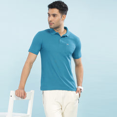 Force NXT Super Combed Cotton Mens Collared Polo Solid T-Shirt
