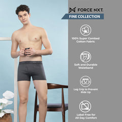 Super Combed Cotton Solid Mens Pack of 3 Trunk