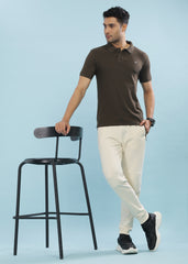 Force NXT Super Combed Cotton Mens Collared Polo Solid T-Shirt
