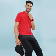 Force NXT Super Combed Cotton Mens Collared Polo Solid T-Shirt