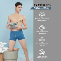 Super Combed Cotton Mens Pack of 3 Solid Mini Trunk