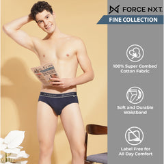 Super Combed Cotton Solid Mens Pack of 3 Brief