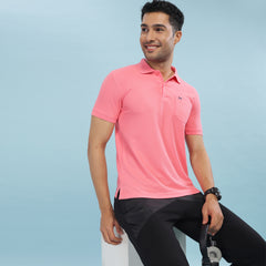 Force NXT Super Combed Cotton Mens Collared Polo Solid T-Shirt
