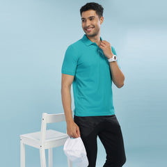 Force NXT Super Combed Cotton Mens Collared Polo Solid T-Shirt