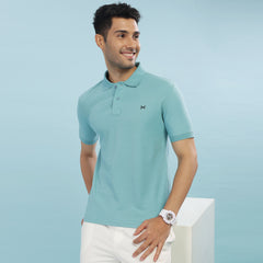 Force NXT Super Combed Cotton Mens Collared Polo Solid T-Shirt