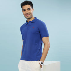 Force NXT Super Combed Cotton Mens Collared Polo Solid T-Shirt