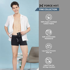 Super Combed Cotton Mens Pack of 3 Solid Mini Trunk
