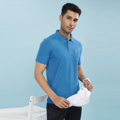 Force NXT Super Combed Cotton Mens Collared Polo Solid T-Shirt