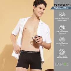 Super Combed Cotton Solid Mens Pack of 3 Trunk
