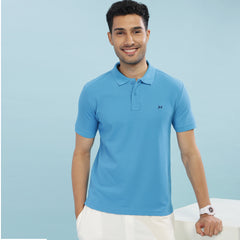 Force NXT Super Combed Cotton Mens Collared Polo Solid T-Shirt