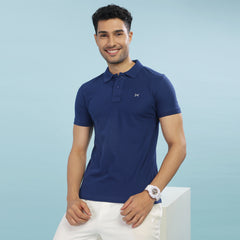 Force NXT Super Combed Cotton Mens Collared Polo Solid T-Shirt