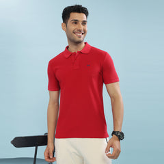 Force NXT Super Combed Cotton Mens Collared Polo Solid T-Shirt