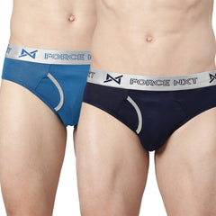 Premium Supima Cotton Four Way Stretch way Mens Pack of 2 Solid Brief