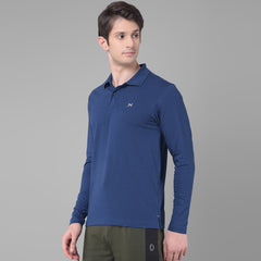 Force NXT Super Combed Cotton Mens Collared Long sleeve Polo T-Shirt