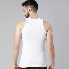 Super Combed Cotton Mens Pack Of 10 White Vest