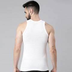 Super Combed Cotton Mens Pack Of 6 White Vest