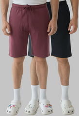 Force NXT Men's Solid Shorts - Pack of 2