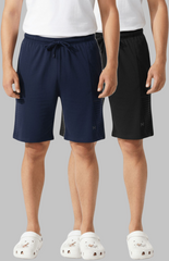 Force NXT Men's Solid Shorts - Pack of 2