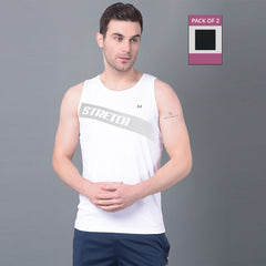 Anti Viral Anti Odour Cool Mens Pack of 2 Tank Top Sports  Vest