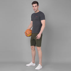 Force NXT Super Combed Cotton Mens Henley Solid T-Shirt