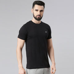 Force NXT Super Combed Cotton Mens Round Neck Solid T-Shirt