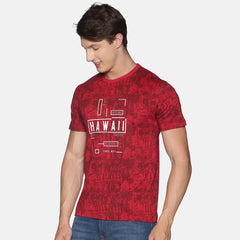 Force NXT Super Combed Cotton Mens Round Neck Pack of 2 Printed T-Shirt