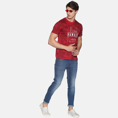 Force NXT Super Combed Cotton Mens Round Neck Pack of 3 Printed T-Shirt