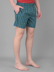 Force NXT Men's Super Combed Cotton Fabric Checkered Boxers