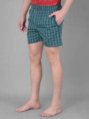 Force NXT Men's Super Combed Cotton Fabric Checkered Boxers