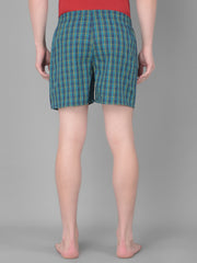Force NXT Men's Super Combed Cotton Fabric Checkered Boxers