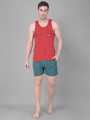 Force NXT Men's Super Combed Cotton Fabric Checkered Boxers