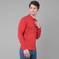 Force NXT Super Combed Cotton Mens Collared Long sleeve Polo T-Shirt