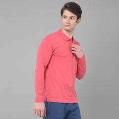 Force NXT Super Combed Cotton Mens Collared Long sleeve Polo T-Shirt